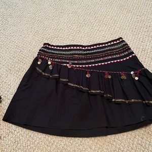 Beaded Accent Mini Skirt